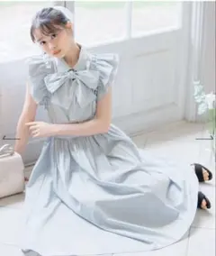 ロゼミューズ Lace ribbon tiered dressワンピ - メルカリ