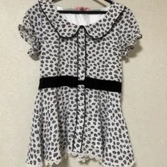 Ank Rouge 花柄 半袖シャツ