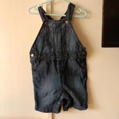 デニム オーバーオール (ロンパース)