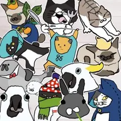 猫・オウム・ハムスター・うさぎなどぎゅっと詰まってるシール12枚セット☆