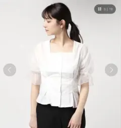 archives 半袖 ブラウス ニット ビスチェセット Mのサムネイル
