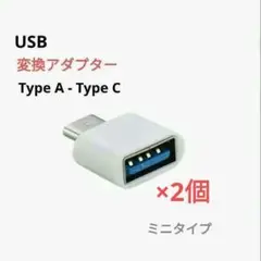 変換アダプター　タイプA - タイプC　2個