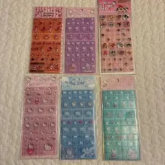 【正規品】ハローキティ　マイメロ　パワパフ　タイルシール　6枚セット