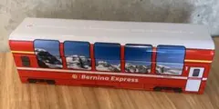 スイス　チョコ　空き缶　ベルニナ急行　BerninaExpress　小物入れ
