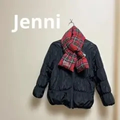 Jenni Love 黒ダウンコートとマフラーセット140 ジェニー