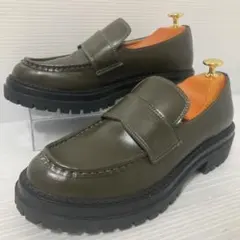 PICHE ABAHOUSE ピシェ 厚底ローファー カーキ Lサイズのサムネイル