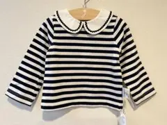 jacadi ⭐︎新品⭐︎ 紺色丸襟長袖Tシャツ18M