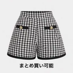 千鳥柄ショートパンツ