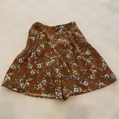 URBAN RESEARCH DOORS 花柄ブラウンハーフパンツ　130㎝