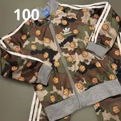 adidas キッズ ジャージ 上下セット バスケットボール柄　セットアップ