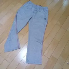 K・SWISS 男女兼用　ジャージ　ライトグレー　サイドライン　LL