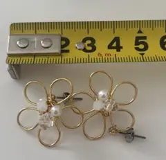 花 イヤリング 結婚式