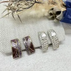 11.963【イヤリング】アクセサリー　ピアス変更可　フープ型