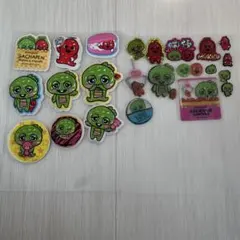 平成レトロガチャピンムックシール 平成女児 立体シール ぷっくりシールおすそ分け