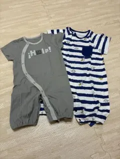 ベビー ツーウェイオール 2枚セット 半袖