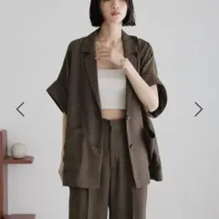 LOWRYS FARM バスケットジャケットSS ブラウン 完売品 新品タグ付きのサムネイル