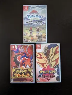 ポケモン3作品セット アルセウス シールド スカーレット スイッチ ソフト