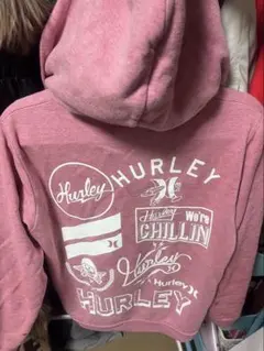 Hurley ピンク フード付きパーカー Mサイズのサムネイル