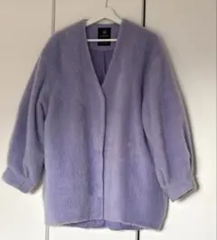 【w closet 】ラベンダー Vネック カーディガン