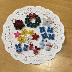 クイリング クリスマスパーツセット