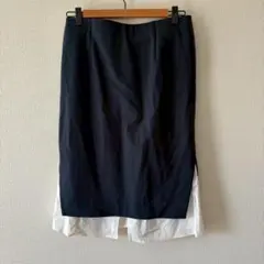 Mila Owen ミラオーウェン　レイヤード風スカート　ネイビー　サイズ0