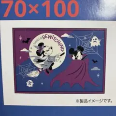 ミッキー ミニー　お化け　フランネル　ブランケット　ひざ掛け　魔女
