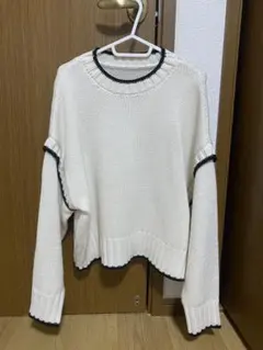 GRL配色ローゲージニットトップス