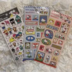 ハローキティ 切手風シール　４サイズステッカー　サンリオ