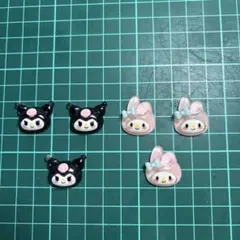 ネイルパーツ　デコパーツ　顔　クロミ　マイメロディ　マイメロ　サンリオ　大