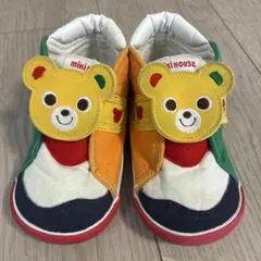 【お値下げしました！】ミキハウス ベビーシューズ マルチカラー 15cm