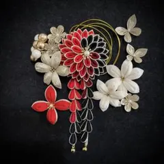 ❣️セール【4032】 髪飾り 成人式 振袖 結婚式 七五三 つまみ細工