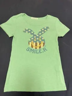 エーズラビット　ラインストーンTシャツ エメラルドグリーンのサムネイル