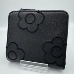 【新品】マリークワント エンブロデイジーラインウォレット 二つ折り財布 牛革