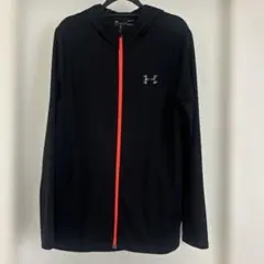 Under Armour フルジップフーディ ブラック/オレンジ　Lサイズ