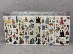 カミオジャパン　ビジュアルコレクション　大人の図鑑シール　ディズニー　9枚