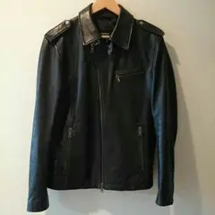 羊革 レザージャケット メンズL バーバリーブラックレーベル BURBERRY