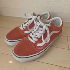 Vans オールドスクール オレンジ スエード スニーカー 23cm