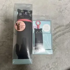 新品 リヒトラブ スタンドペンケース 黒猫 キーケース シリコンのサムネイル