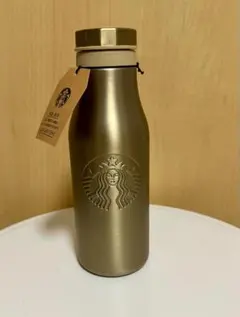 スターバックス ステンレスロゴボトル ゴールド 473ml スタバ
