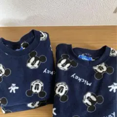 100 120 お揃いセット　Disney ミッキーマウス柄 パジャマ 120