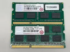 ノートPC用メモリ 8GB×2 (合計16GB) DDR3L 1600