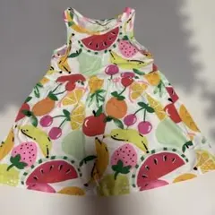 H&M フルーツ柄 ノースリーブワンピース 92cmのサムネイル