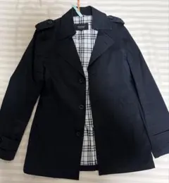 BURBERRY ブラックレーベル　メンズＬサイズトレンチコート　濃紺　三陽商会