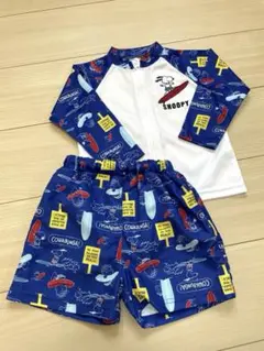 スヌーピー 水着 スイムウェア 90cm ラッシュガード 上下セット