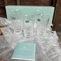 HOYA カットクリスタル 切子 ミニ ビアグラス5個セット