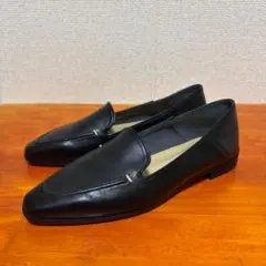 【美品】LE TALON ルタロン　スクエアステッチソフトローファー 22.5