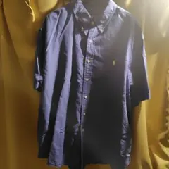Ralph Lauren ネイビー 半袖シャツ カスタムフィット