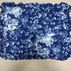ラルフローレンネイビー花柄枕カバー約60×50cm綿100%