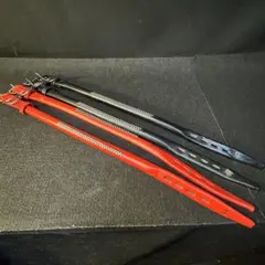 訳あり品 犬用首輪 本革製首輪 ブラック　レッド　2本づつ　4本まとめて