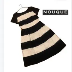 NOUQUE ワンピース レース×ボーダー